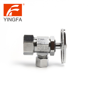 Vanne d'arrêt d'angle en laiton YINGFA 22101, vanne d'arrêt d'alimentation, vanne d'arrêt multi-tours, certificats CUPC NSF SANS PLOMBE - Product Image 2