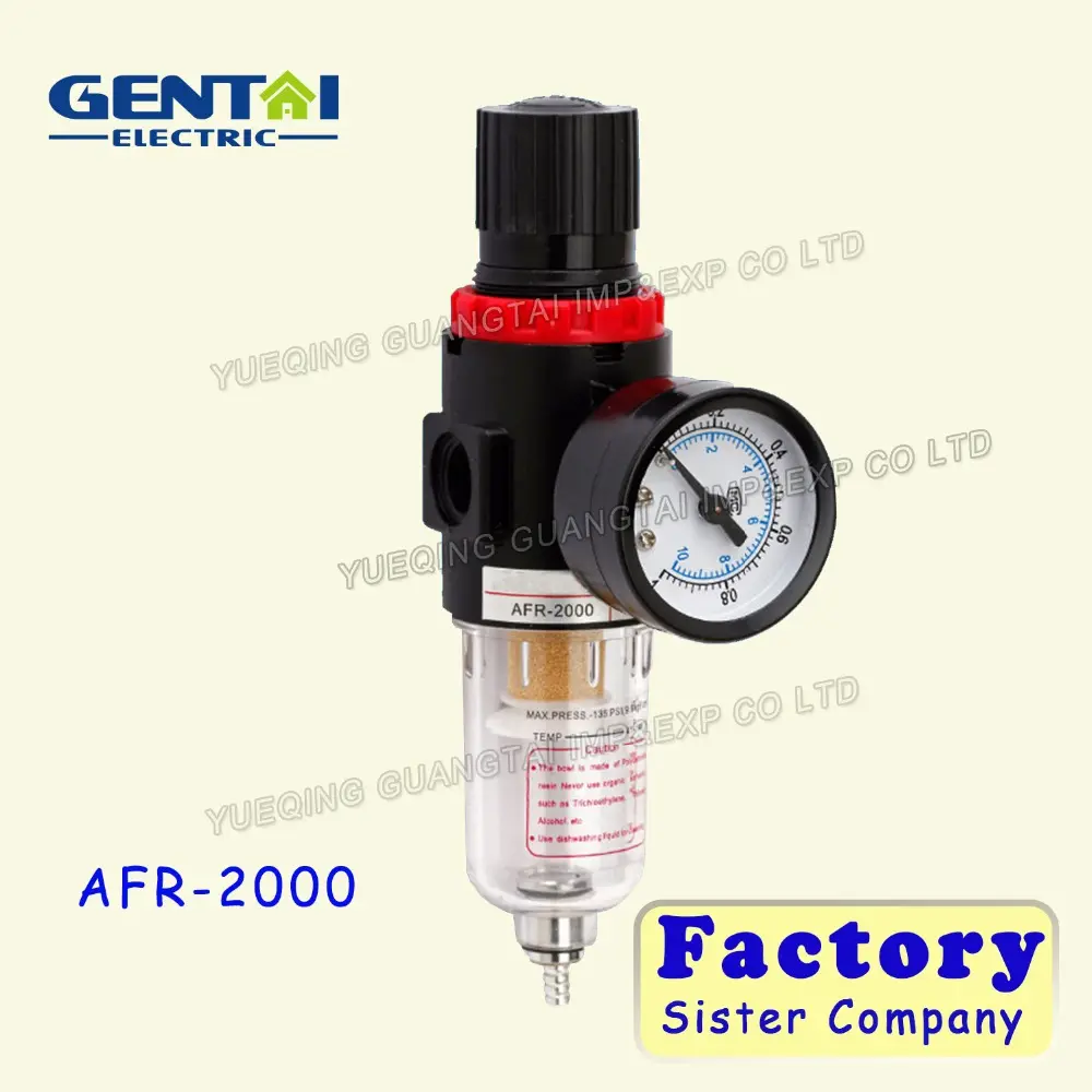 AFR2000 Airtac Type air source treatment Pneumatic pressure air regulator with gauge