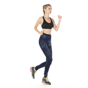Legging Jins Seksi Remaja Perempuan Legging Jeans Murah Keluaran Baru Grosir Celana Ketat Ukuran Kustom Pinggang Tinggi Hot Pant - Product Image 6