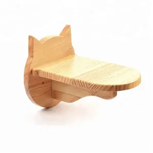 Large Wooden Cat Cloud Shelf Board Wall Mounted Cat Perch Kitten Climber Tree