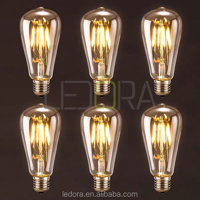 dc 12v filament edison led bulb st64 e27 B22 vintage lamp 24v led 3w/5w/7w/10w