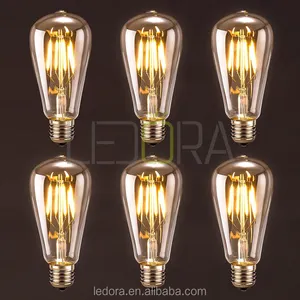 Dc 12v Filament Edison Led Bulb St64 E27 B22 Vintage Lamp Glass 80 Hotel Bulb Lights 360 Degree Incandescent Bulbs -45 - 50 600