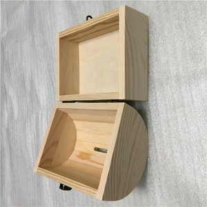 Caja de Madera Antigua sin Terminar, Cofre del <span class=keywords><strong>Tesoro</strong></span> Pirata, Caja de Ahorro de Dinero con Cerradura y Llave para Niños y Adultos - Product Image 6