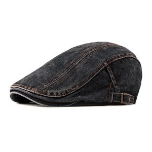 Casquette plate en coton pur pour hommes, Logo personnalisé, casquette de lierre de <span class=keywords><strong>chasse</strong></span>, vente en gros, collection - Product Image 1