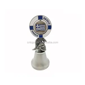 Custom Logo Middle Age Souvenir Bell Greece Greek Helmet Antique Souvenir Metal Dinner Bell Gift