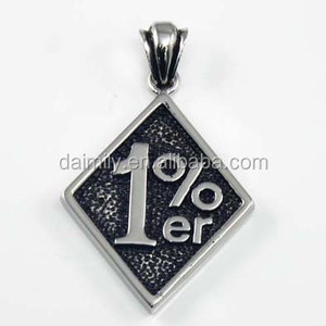 Grosir 1% Mode Baja Titanium ER Satu Persen Liontin Punk Punk Unik Dalam Liontin - Product Image 5