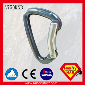 Mosquetón de escalada de montaña, puerta curvada de aluminio CE UIAA - Product Image 3