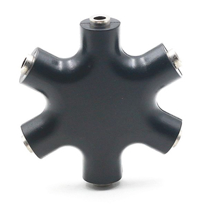3.5mm Per Cuffie Splitter per Presa <span class=keywords><strong>Jack</strong></span> 3.5 <span class=keywords><strong>Audio</strong></span> 5 Modo 6 Porta Connettore Femmina - Product Image 2