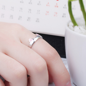 Korean Cute <strong>Cat</strong> Claw Smooth Face Open <strong>Ring</strong> - Product Image 2