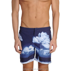 Stampa personalizzata 4 vie tratto riciclato spiaggia da uomo breve per il caldo strisce da uomo pantaloncini da surf - Product Image 1