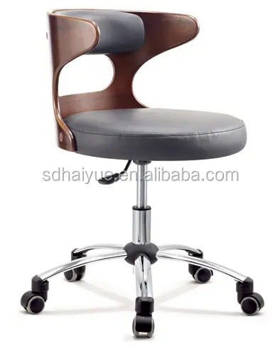 Hot Selling Pu Leather Swivel Eetkamer Stoelen Met Wielen HY2010