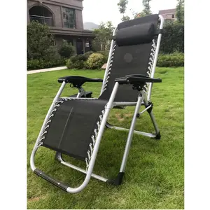 Zero Gravity Folding Chair china with Pillow and Square Footrest