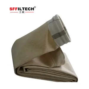 nonwoven aramid filter bag for cement plant dust collector