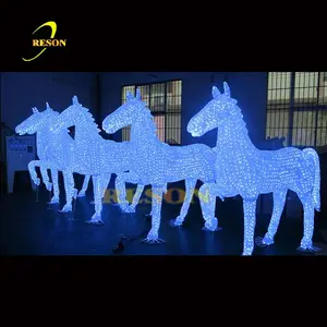 花园装饰3D马雕塑Led图案圣诞灯
