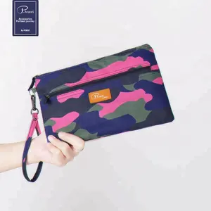 P.Travel Polyester bedruckte Reiß verschluss Handtaschen Geldbörsen Clutch Taschen Damen Handtaschen 2019