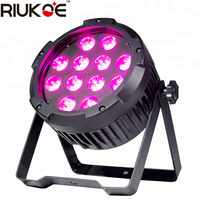 Extérieure Imperméable À L'eau étape Par 64 peut DMX 12x18w RGBAWUV 6in1 IP65 LED plat dj ledpar