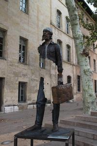 Arte de bronce de fundición de Metal de bronce de alta calidad <span class=keywords><strong>Bruno</strong></span> Catalano escultura de Marsella un migrantes - Product Image 5