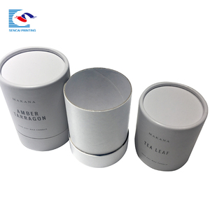 High Quality <strong>Decorated</strong> Round Cylinder Candle Gift <strong>Boxes</strong> <strong>with</strong> <strong>Lid</strong> for Candles - Product Image 3