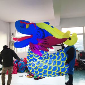 Costume chinois de 12 signes du zodiaque, mascotte <span class=keywords><strong>gonflable</strong></span> de style chinois, dessins animés mobiles, pour la décoration d'événements - Product Image 2