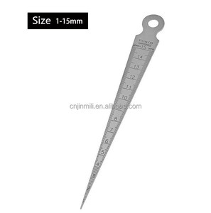 Jeu de jauges de calibre conique en acier inoxydable de haute qualité 1-15 mm, jeu de jauges d'épaisseur, haute précision - Product Image 4
