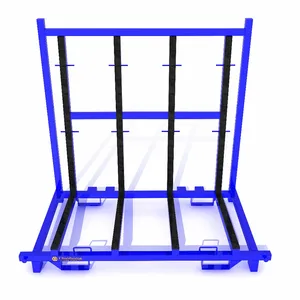 Warehouses glass transportation stock glass L frame racks for glass sheet