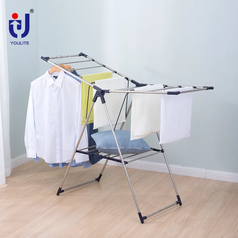 מרפסת רטוב בגדי ייבוש rack stand עבור חללים קטנים