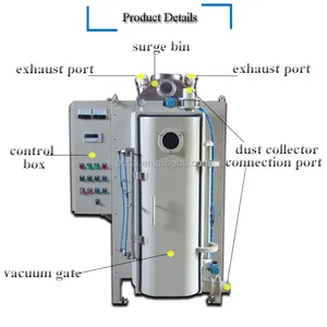 25kg fine powder vacuum packing machine for valve bag