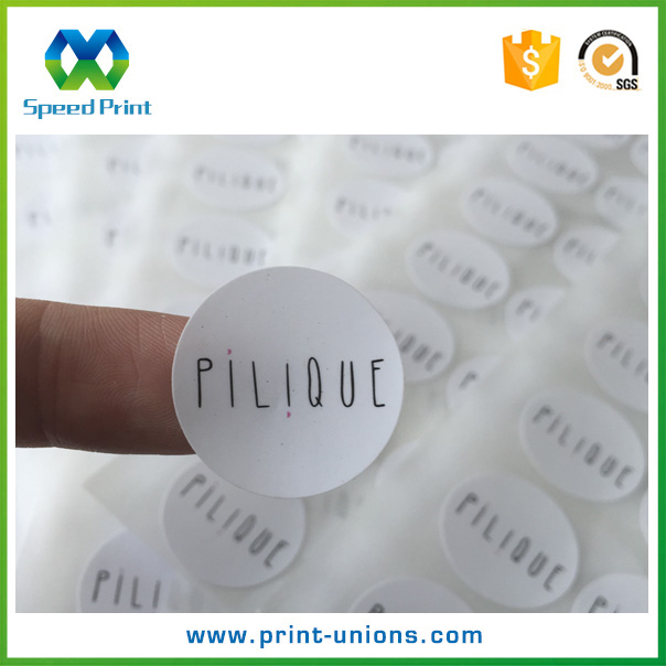 Маленькие круглые буквы печати белый клей наклейки этикетки пользовательские наклейки