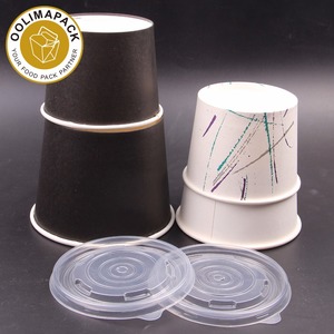 Zuppa calda di cibo di carta usa e getta ciotola con coperchio, pastello zuppiera con coperchio - Product Image 3