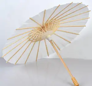 Sıcak satış beyaz kağıt şemsiye gelin düğün kağıt şemsiye