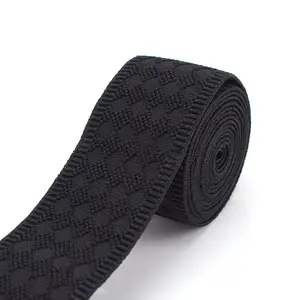 Deepeel KY758 Waistband Sewing Accessories Thicken Stretching Black Elastic Band Webbing