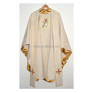 Casulla Monástica Personalizada OEM Spirit Hope, Casulla Gótica con Espalda en Forma de Violín, <span class=keywords><strong>Iglesia</strong></span> Católica - Product Image 5