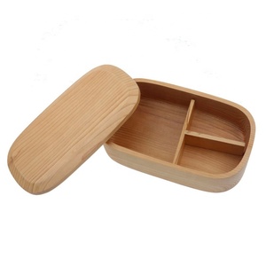 Classical Hot Sell Japan Style Handmade Single Layer Rectangle Wooden Sushi Bento Box