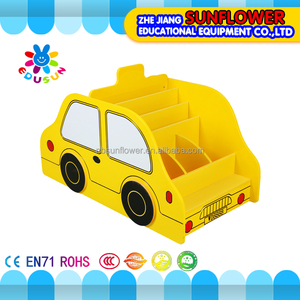 Enfants livre plateau belle forme de voiture de stockage multicouche enfants <span class=keywords><strong>jouet</strong></span> armoire - Product Image 3