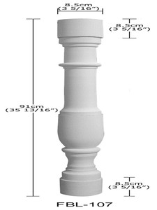 Polistirolo di Alta Qualità bello PU decorativo a buon mercato balaustra - Product Image 5