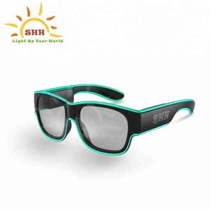 Haute Qualité <span class=keywords><strong>EL</strong></span> Fil Lumière USB Lunettes Nouvelle Tendance À La Mode lunettes de Soleil Pour Le Parti et Événements - Product Image 4