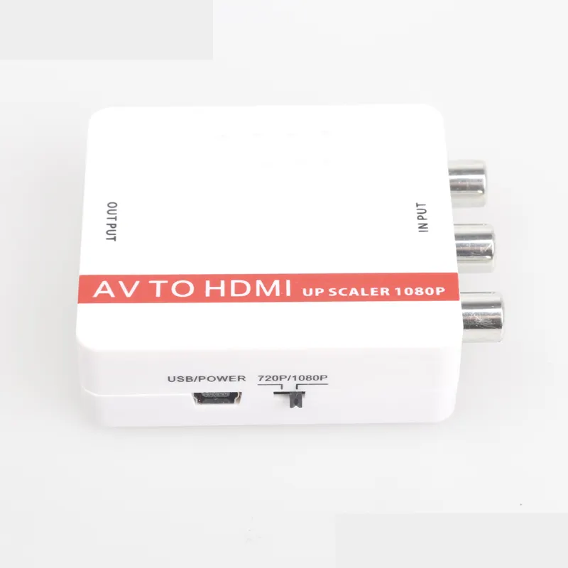 Audio video caja pequeña 4k mini 1080p AV al convertidor de HDMI