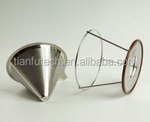Titanium Tráng Thép Không Gỉ Lọc Cà Phê <span class=keywords><strong>Cone</strong></span>/Thông Minh Cà Phê Nhỏ Giọt/Nhỏ Giọt Cà Phê <span class=keywords><strong>Maker</strong></span> Với Chủ - Product Image 2