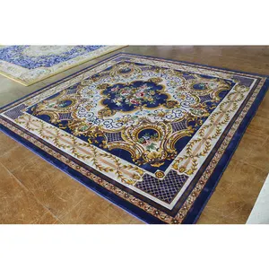 Navy Blue Multi-Floral Persian Rug Carpet