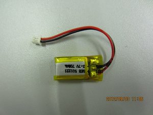 Hearing aid batteries au lithium - ion polymère 501221 3.7V70mAh - Product Image 1