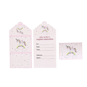 <strong>Unicorn</strong> <strong>Party</strong> <strong>Supplies</strong> Set <strong>Unicorn</strong> Banner Napkin Paper Cups Plate for Kids Birthday Baby Shower Decoration Wholesale - Product Image 2