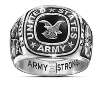 Edelstahl Armee-Ring Vereinigte Staaten Armee-Ringe US-Armee-Ring Schmuck