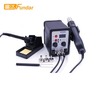 Hot sale8586 700W ESD Soldering Station LED Digital Solder Iron Desoldering Station Hot Air Gun For BGA Rework Solder Station