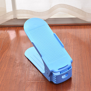 Nueva llegada portátil de plástico Zapatero ajustable estante del zapato de doble capa organizador - Product Image 2