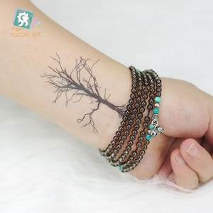 HC Misto 16 Fogli <span class=keywords><strong>Classic</strong></span> Disegni Del Tatuaggio Nero Tatuaggio Della Piuma, chiave, fiocco di neve, morto ramo Del Corpo Tatuaggi Temporanei Per La femmina. - Product Image 1