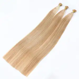 Pre Boned Keratin Flat Tip hair Extension100pcs Per Bundle 20inches Jet Black Color 1#