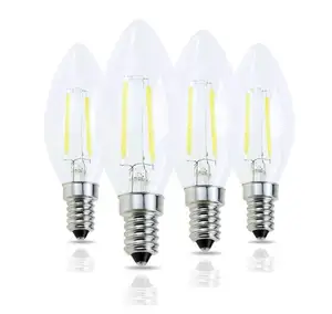 ERP Filament LED CANDLE C35 220V 4W E27/ E14 clear CRI>95