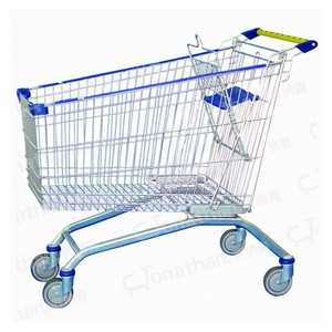 210L धातु इस्पात शॉपिंग मॉल एक सुपरमार्केट गाड़ी ट्राली की कीमत - Product Image 1