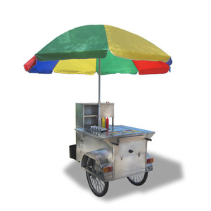 Chariot de vente ambulante à trois roues pour hot-dogs, nourriture rapide et bon marché - Product Image 2