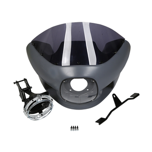 Kit de montage de phare, pare-brise et carénage supérieur XINMATUO XF2906E07 7 pouces pour Harley Dyna Low <span class=keywords><strong>Rider</strong></span> - Product Image 1